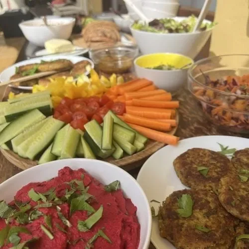Veganes Retreat-Essen